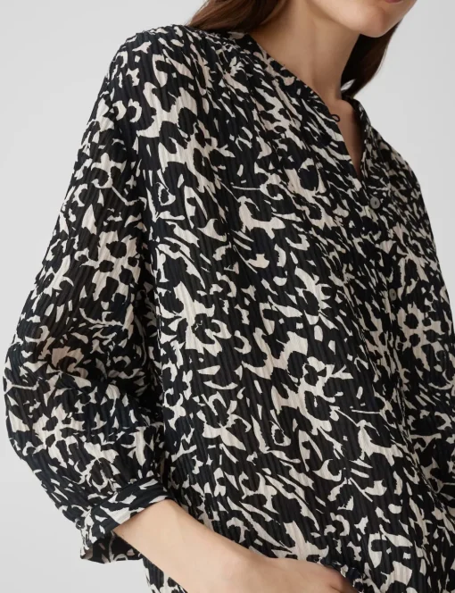 Opus blouse 10397513054100 Zwart Sale