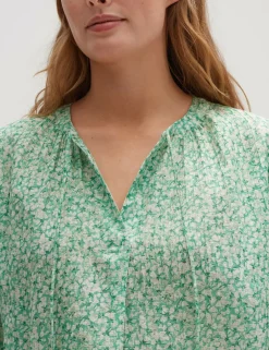 Opus blouse 10163311273185 Groen Sale