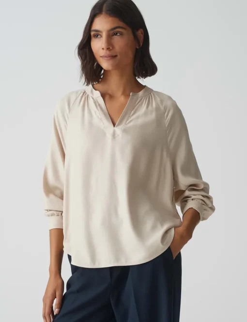 Opus blouse 10370812888100 Beige Outlet