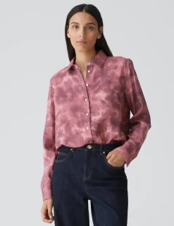 Opus blouse 10314312481287 Roze Fashion