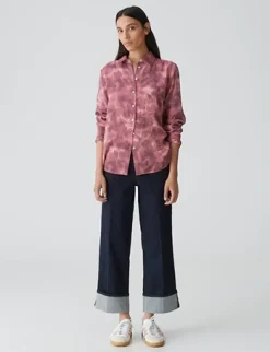 Opus blouse 10314312481287 Roze Fashion