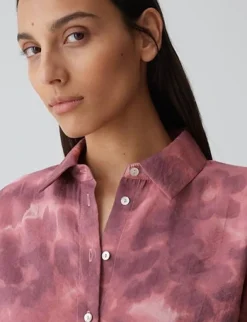 Opus blouse 10314312481287 Roze Fashion