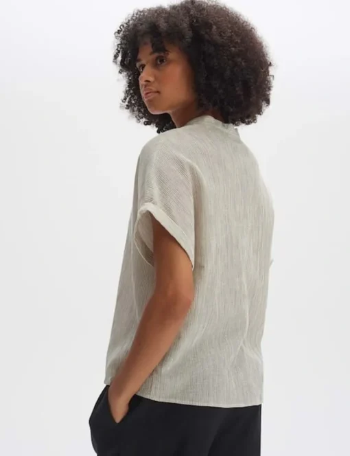 Opus blouse 1028435730100 Beige Online