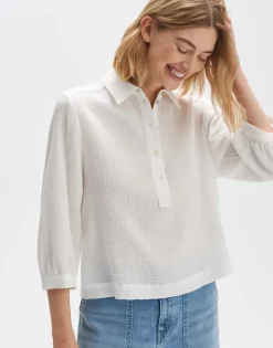 Opus blouse 10271310379100 Offwhite Online