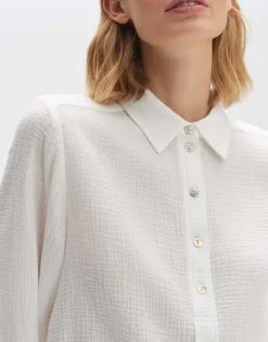 Opus blouse 10271310379100 Offwhite Online