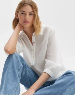Opus blouse 10271310379100 Offwhite Online