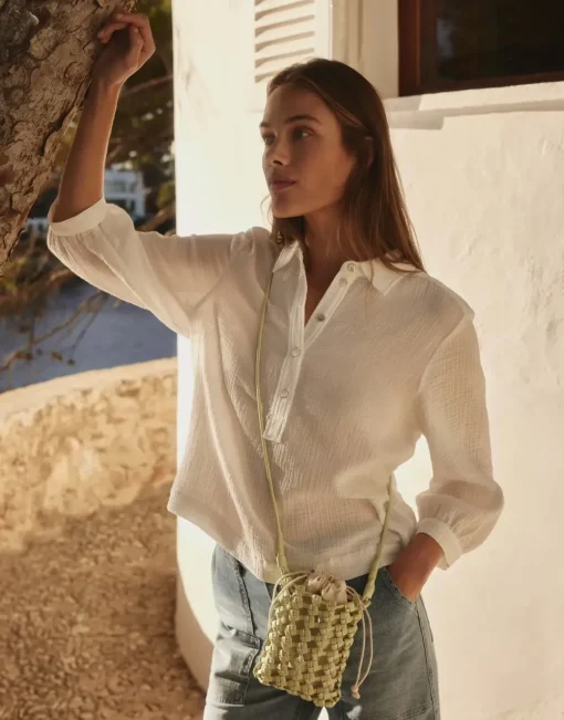 Opus blouse 10271310379100 Offwhite Online
