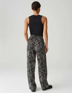 Opus broek 10420113199360 Zwart Hot