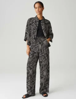 Opus broek 10420113199360 Zwart Hot
