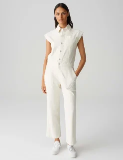 Opus jumpsuits 10400913076316 Beige Best