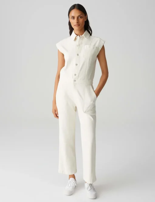 Opus jumpsuits 10400913076316 Beige Best