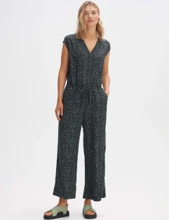 Opus jumpsuits 2455612184255 Donker Groen Sale