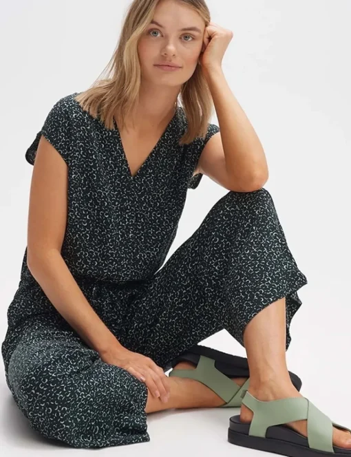 Opus jumpsuits 2455612184255 Donker Groen Sale
