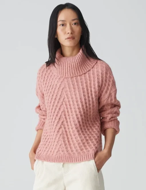 Opus trui 1033235934100 Roze Fashion