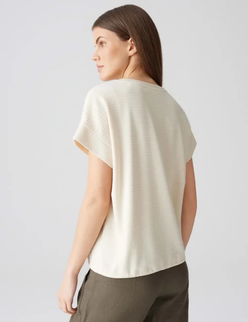 Opus t-shirts 10421013214100 Beige New