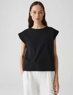 Opus t-shirts 10401413082316 Zwart Outlet
