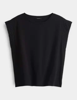 Opus t-shirts 10401413082316 Zwart Outlet