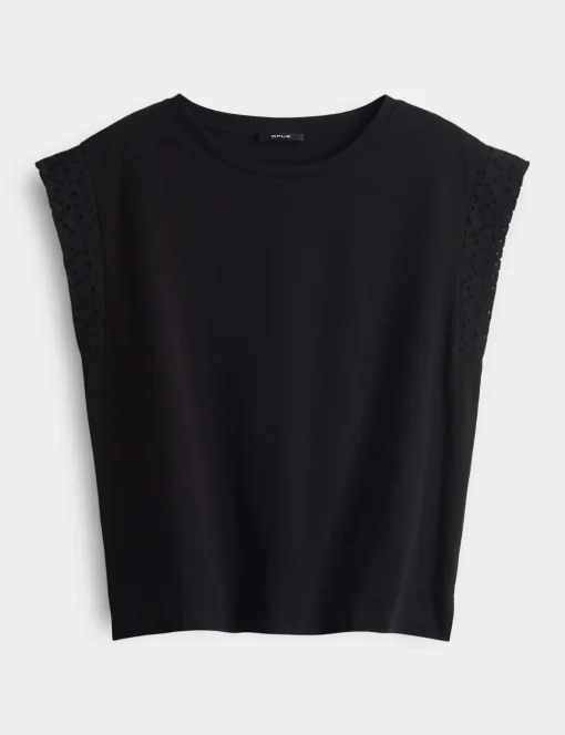 Opus t-shirts 10401413082316 Zwart Outlet