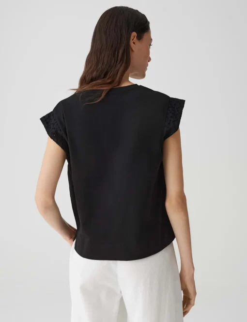 Opus t-shirts 10401413082316 Zwart Outlet