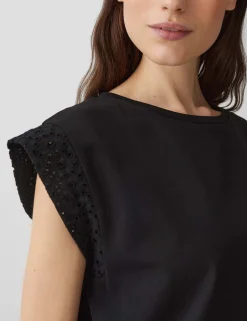 Opus t-shirts 10401413082316 Zwart Outlet