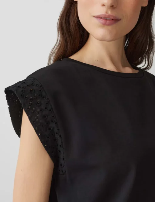 Opus t-shirts 10401413082316 Zwart Outlet