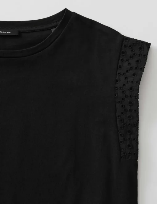Opus t-shirts 10401413082316 Zwart Outlet