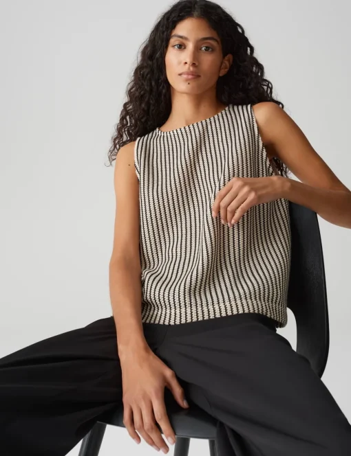 Opus t-shirts 10421413216100 Zwart Fashion