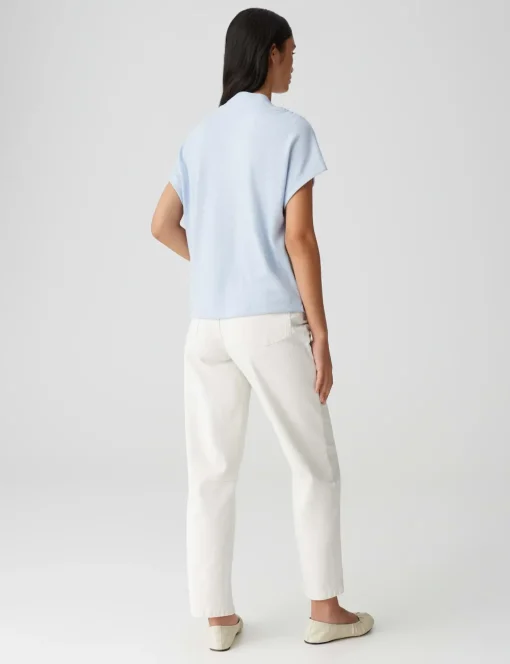 Opus t-shirts 10401212205100 Blauw Fashion