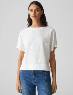 Opus t-shirts 10386613109100 Offwhite Hot