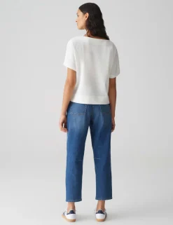 Opus t-shirts 10386613109100 Offwhite Hot