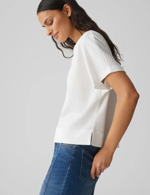 Opus t-shirts 10386613109100 Offwhite Hot