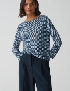Opus t-shirts 10373412903323 Blauw Discount