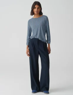 Opus t-shirts 10373412903323 Blauw Discount