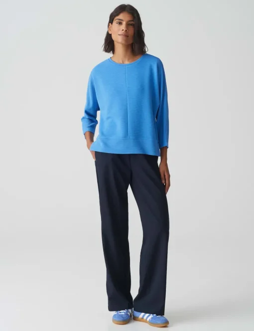 Opus t-shirts 10373611140100 Blauw Outlet