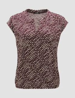 Opus t-shirts 2411012292100 Khaky beige Fashion