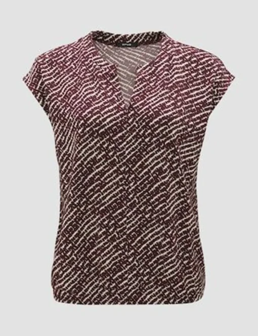 Opus t-shirts 2411012292100 Khaky beige Fashion