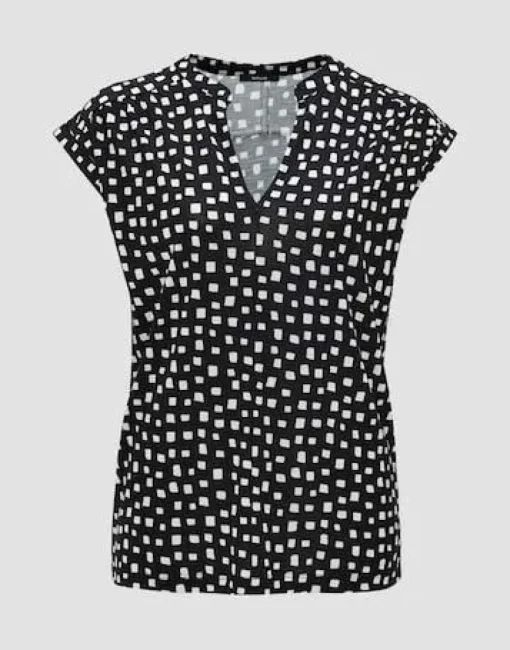Opus t-shirts 2260112377100 Zwart Hot