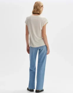 Opus t-shirts 10274212195254 Olijf groen Hot