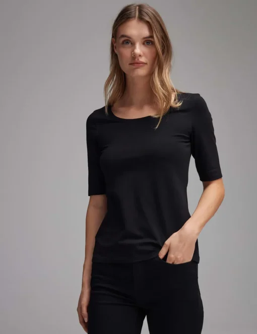 Opus t-shirts Sanika Zwart Clearance