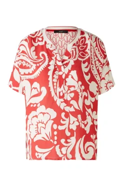 Oui blouse 0086788 Rood Fashion