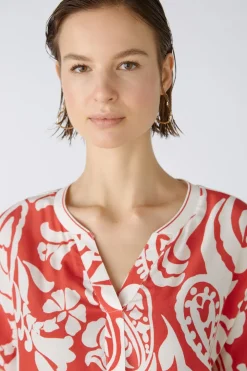 Oui blouse 0086788 Rood Fashion