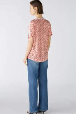 Oui blouse 0086788 Rood Fashion