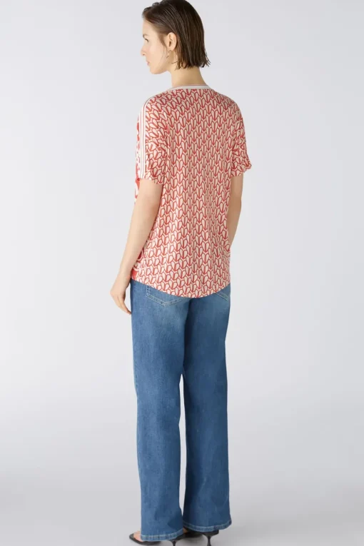 Oui blouse 0086788 Rood Fashion