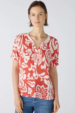 Oui blouse 0086788 Rood Fashion