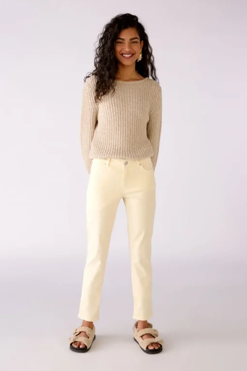 Oui broek 51644 Licht Geel Discount