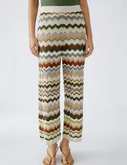 Oui pantalons 0093020 Groen Fashion