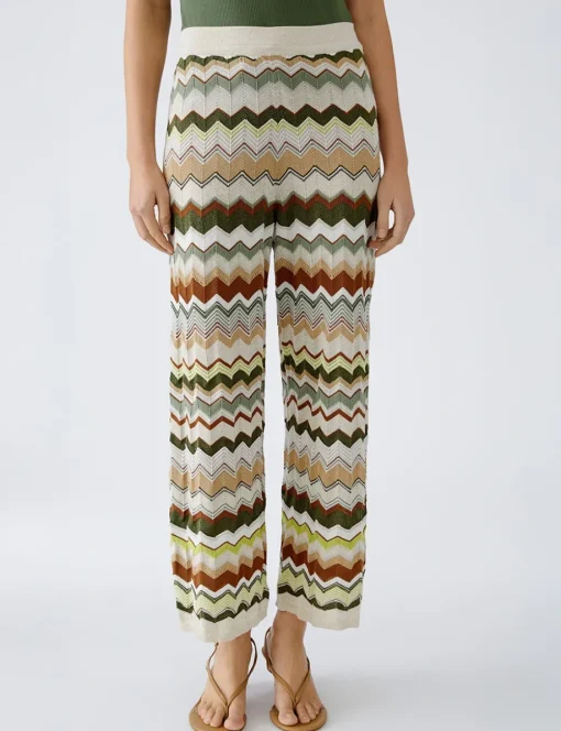 Oui pantalons 0093020 Groen Fashion