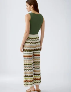 Oui pantalons 0093020 Groen Fashion