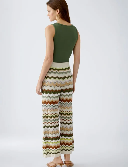 Oui pantalons 0093020 Groen Fashion