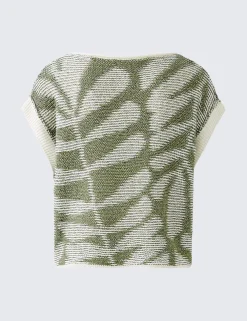 Oui trui 0092966 Olijf groen Fashion